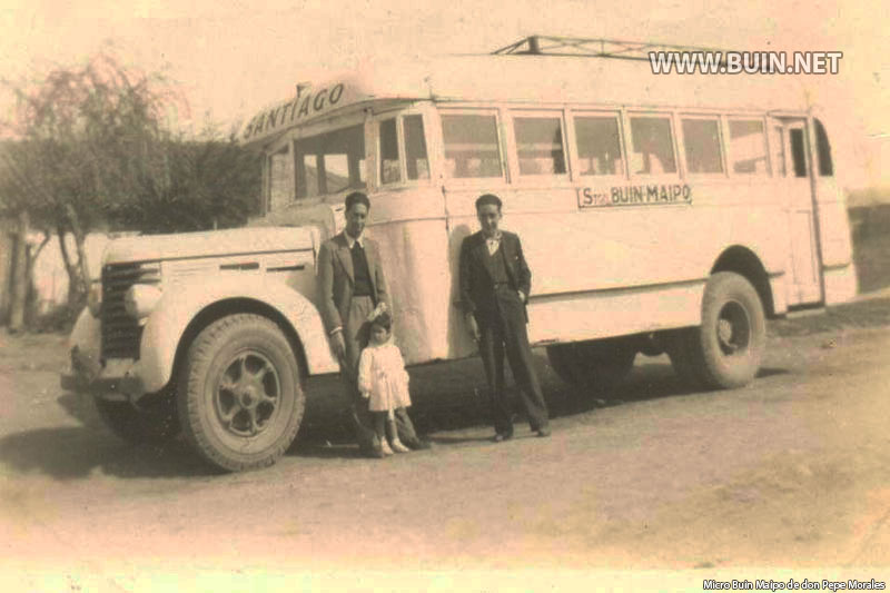Micro Buin Maipo, año 1950